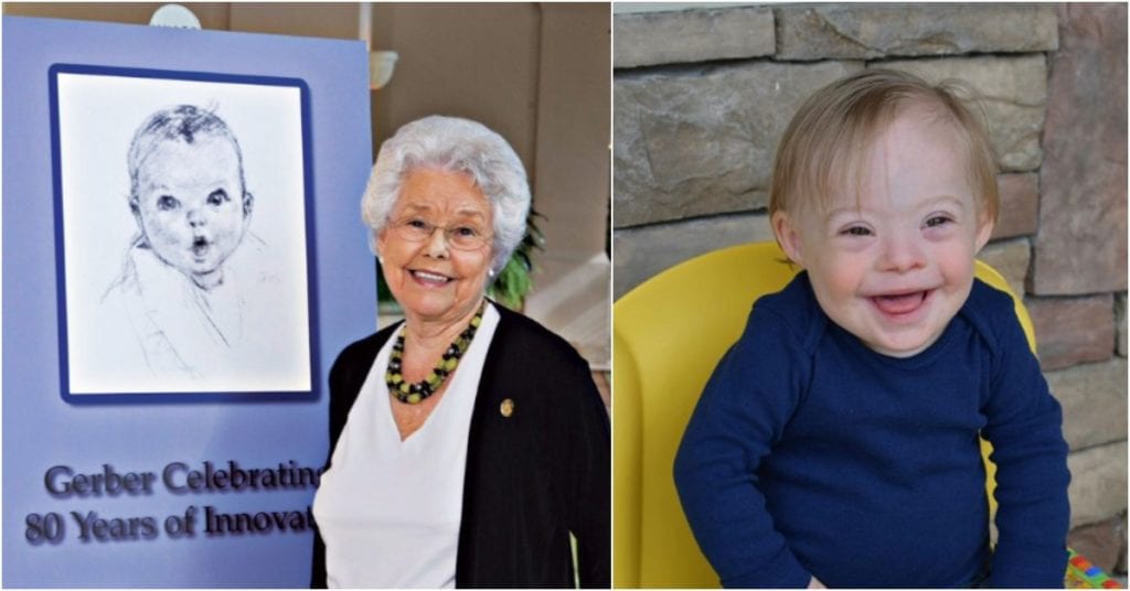 The Original, 91YearOld Gerber Baby Posed with the Current Gerber