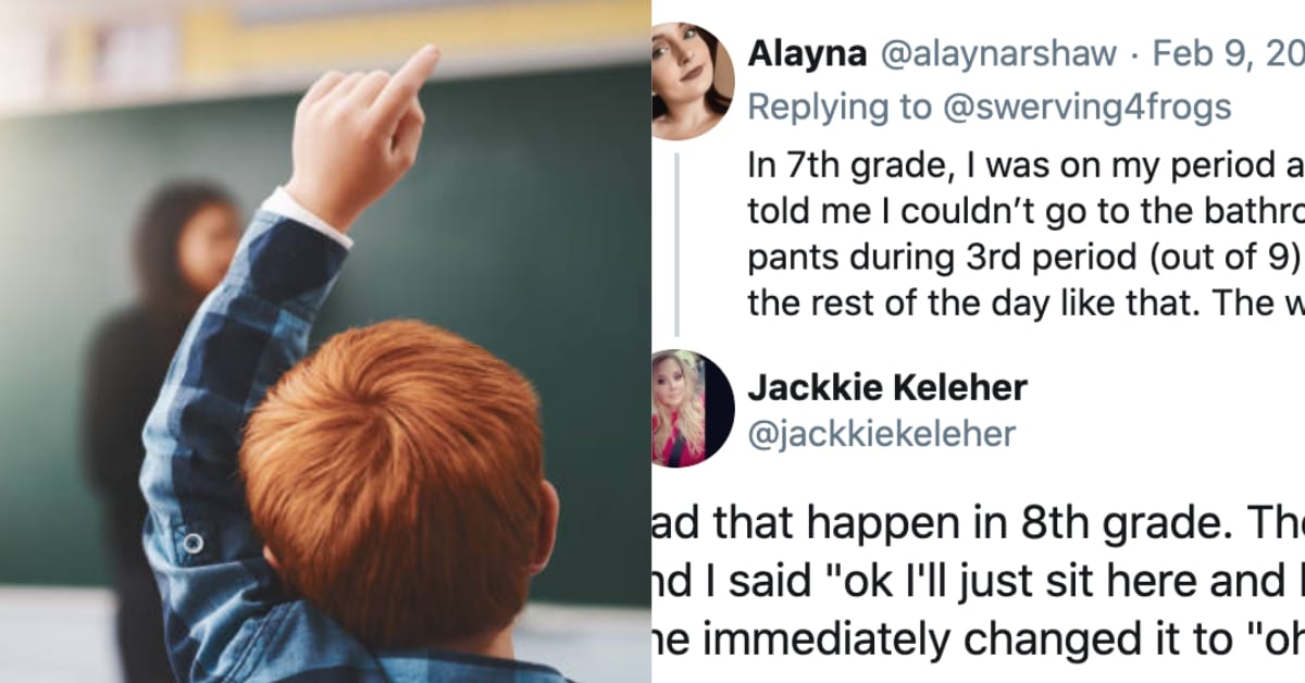 Thread Points Out How Crazy It Is Students Have to Ask to Use the Bathroom