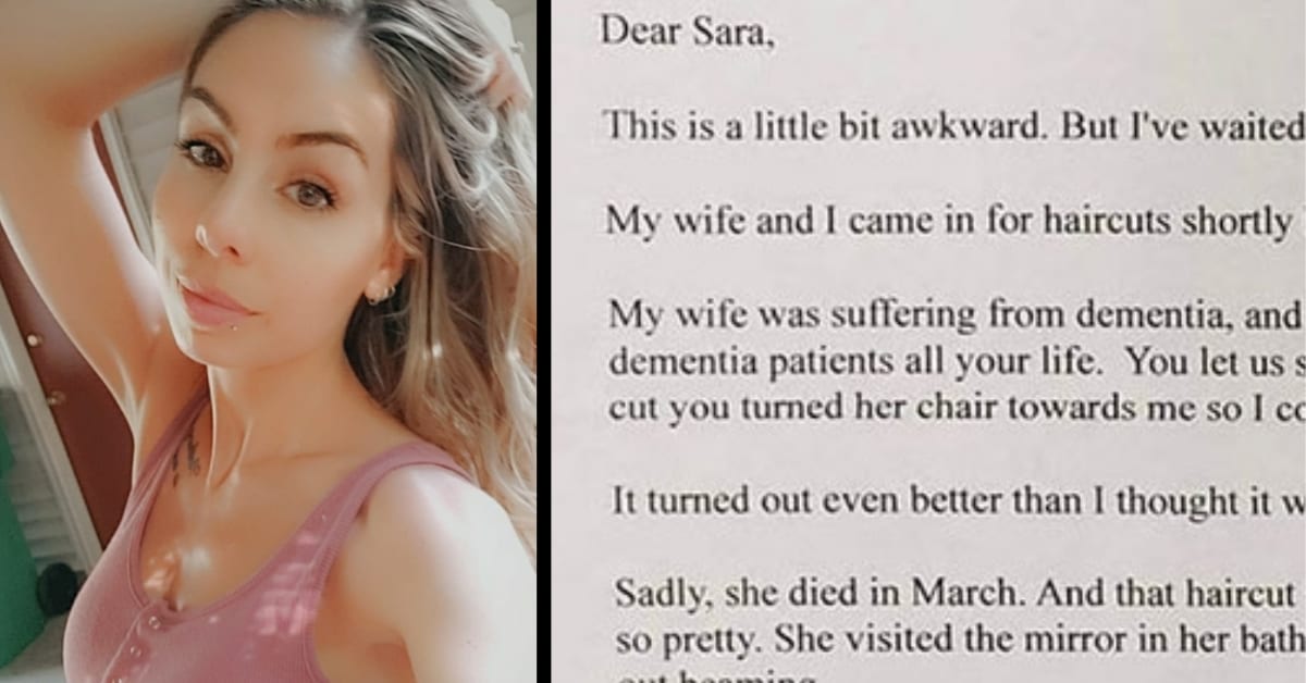Widower Sends Hairstylist Touching Letter About How Much His Wife's Last Haircut Meant to Her