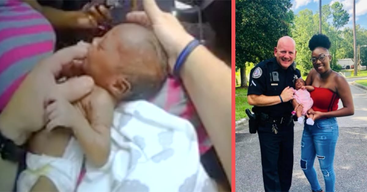 Mom Makes Beautiful Offer to Cop Who Saved Her Baby's Life 