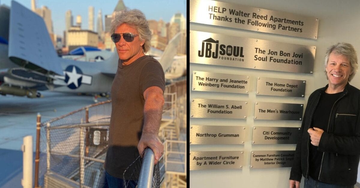 Jon Bon Jovi Donated $500,000 to Homeless Veterans