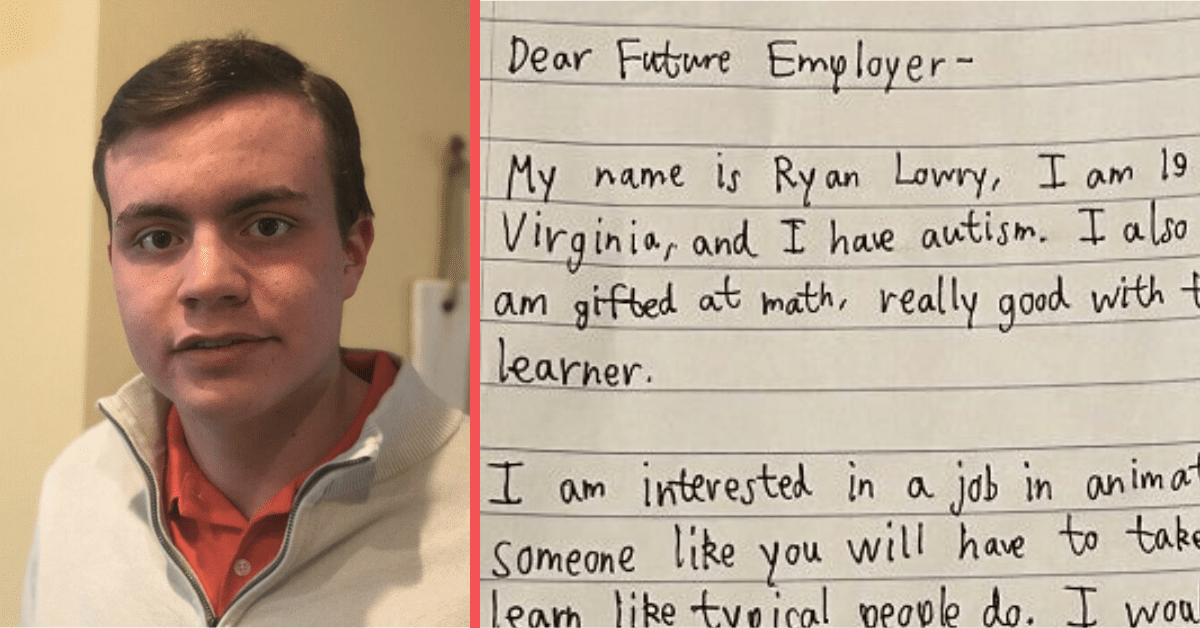 20-year-old's Handwritten Letter to Future Employers Goes Viral and Sets Him on His Dream Career Path