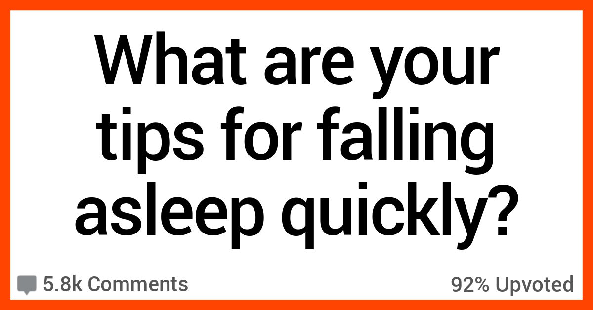 How Do You Fall Asleep So Fast? People Shared Their Tips.