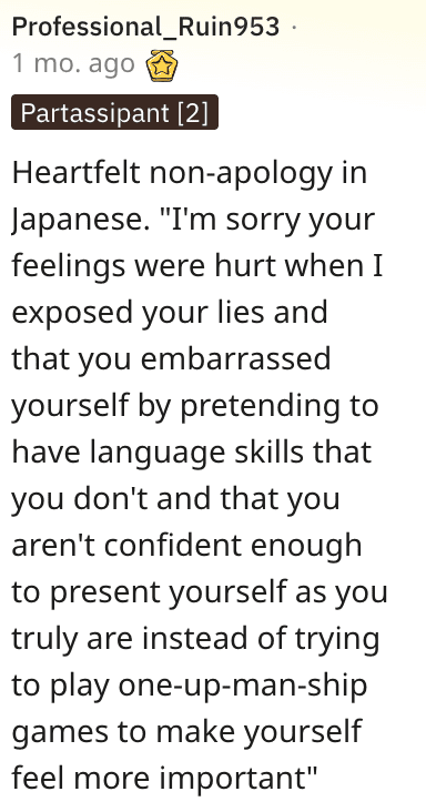 Screen Shot 2022 11 05 at 11.22.18 AM Is He Wrong for Speaking Japanese and Embarrassing a Guy? People Responded.