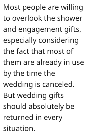 Screen Shot 2022 11 25 at 1.40.35 PM They Canceled a Wedding Gift After the Wedding Got Called Off. Are They Wrong?