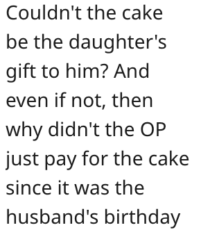 Screen Shot 2022 11 25 at 2.40.42 PM Woman Wants to Know if She’s a Jerk for Returning Her Husband’s Birthday Gift to Pay for the Cake Her Daughter Baked